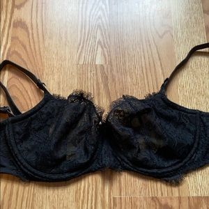 Black Lace Bra
